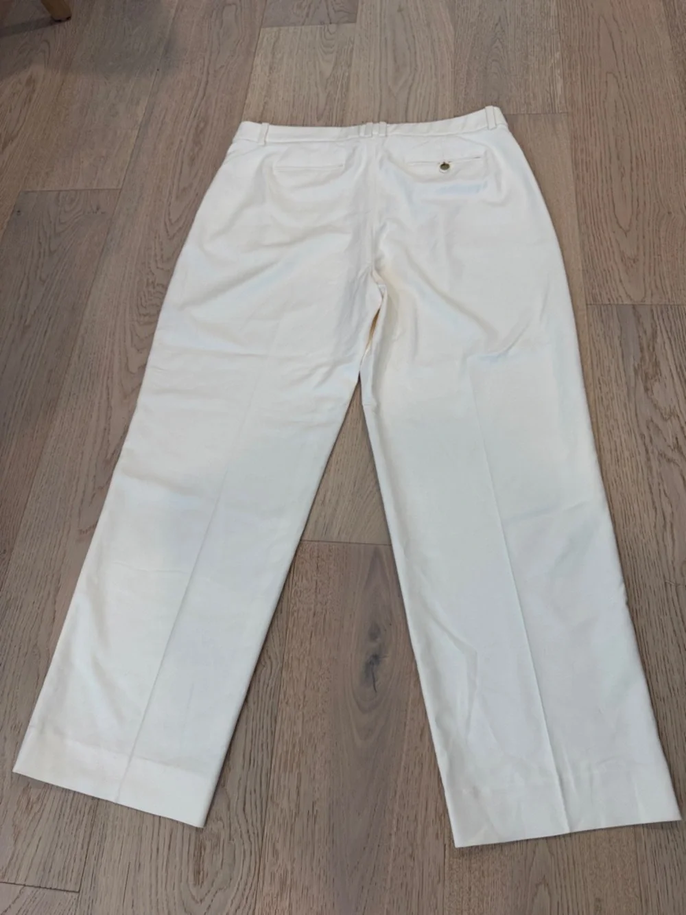J. Crew Essential Pant NWOT in City Twill Ivory Womens 14 Wide Leg Career Office - Picture 12 of 14